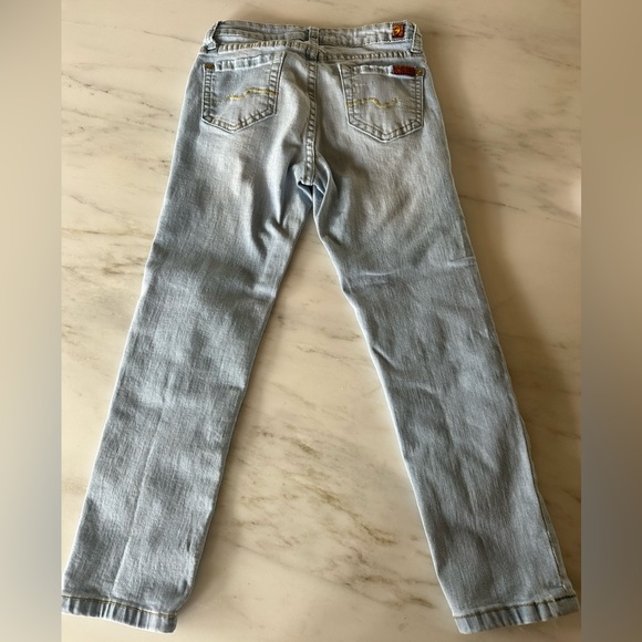 7 For All Mankind Big Girls' The Skinny Jeans Size 8 - Picture 6 of 10